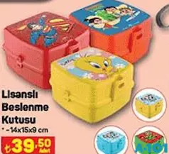 LİSANSLI BESLENME KUTUSU 14X15X9 CM